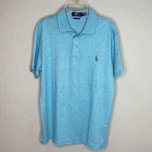 Polo by Ralph Lauren NWT Blue Heather Polo in Size Medium
